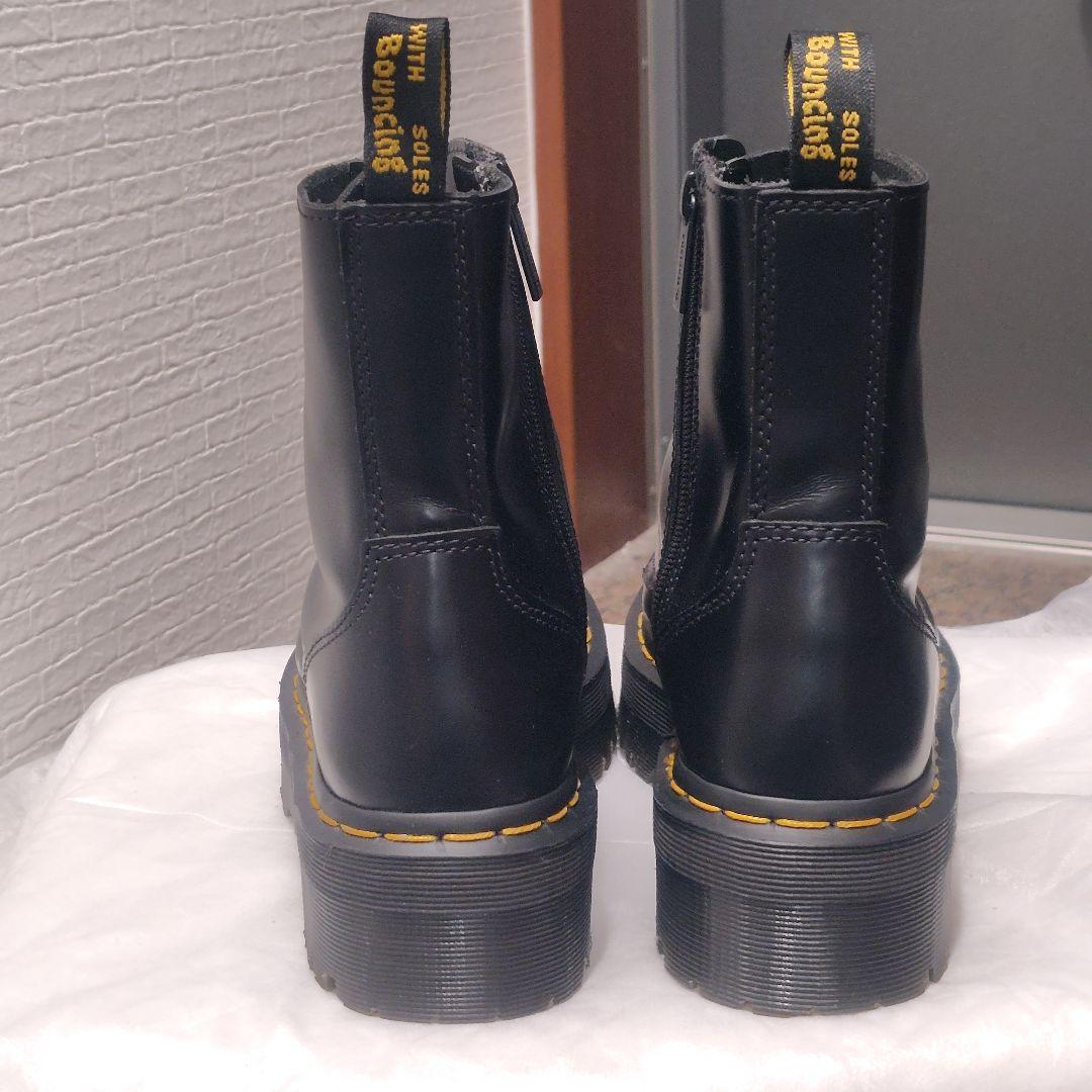 極美品☆Dr.Martens JADON 本革 厚底 サイドジップ ダブルソール