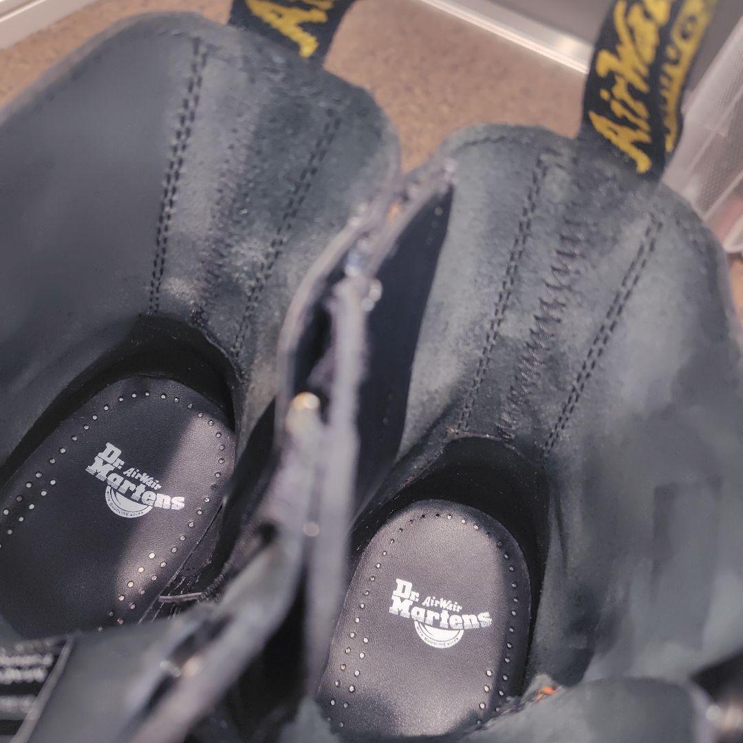 極美品☆Dr.Martens JADON 本革 厚底 サイドジップ ダブルソール