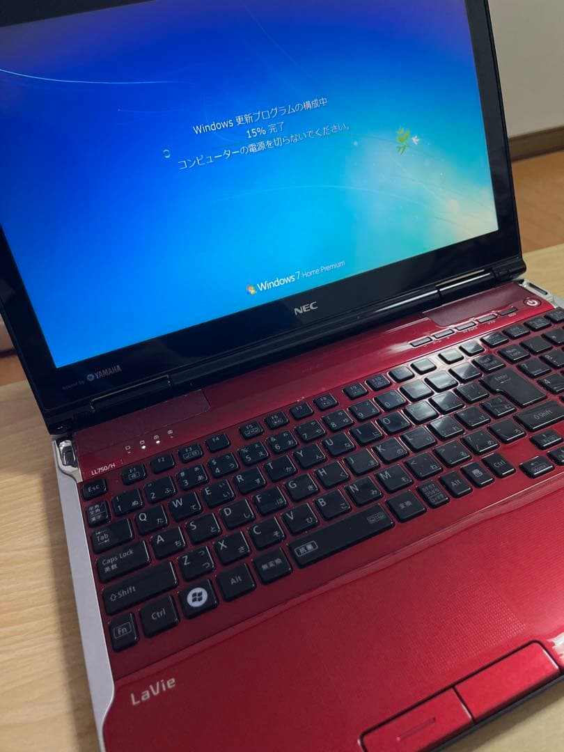 NEC LaVie 赤色ノートPC Windows本体