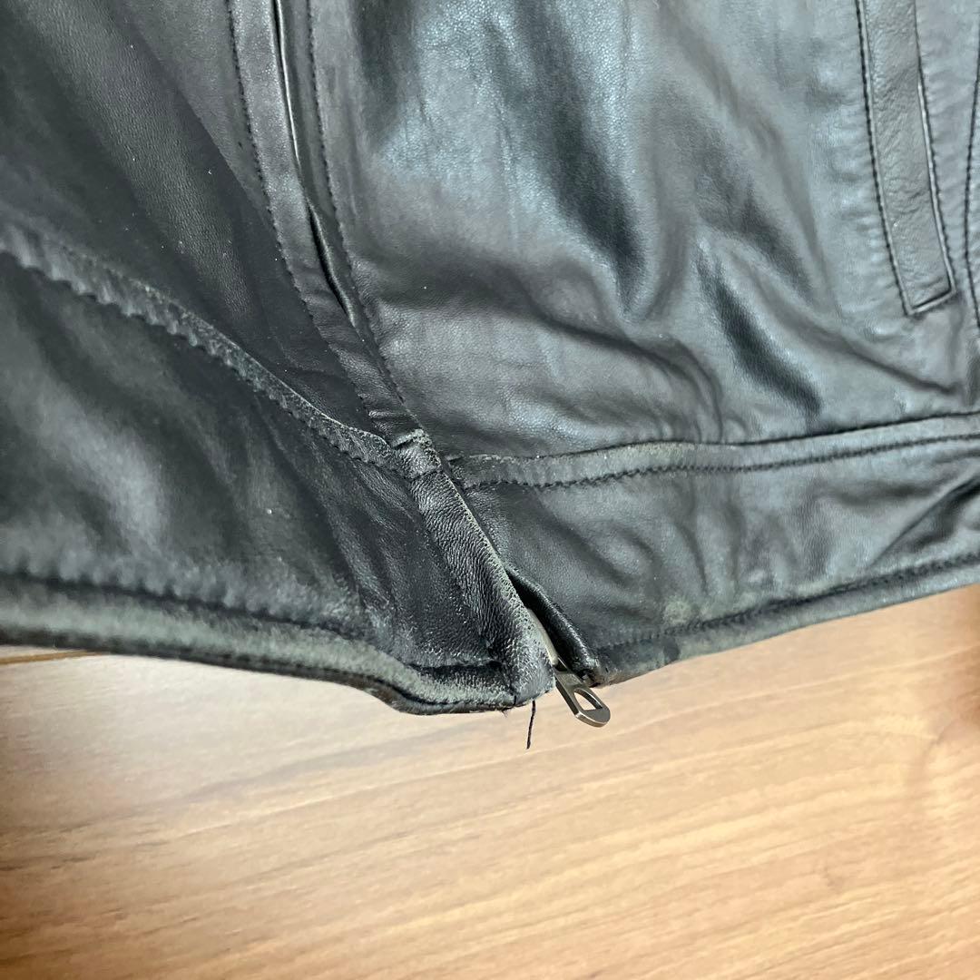 ナノユニバース　レザージャケット　革ジャン　羊革