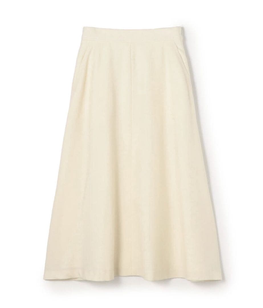 トゥモローランド Ballsey ミリングツイルフレアスカート 白 32