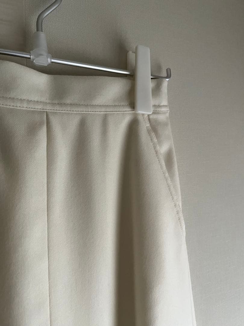 トゥモローランド Ballsey ミリングツイルフレアスカート 白 32