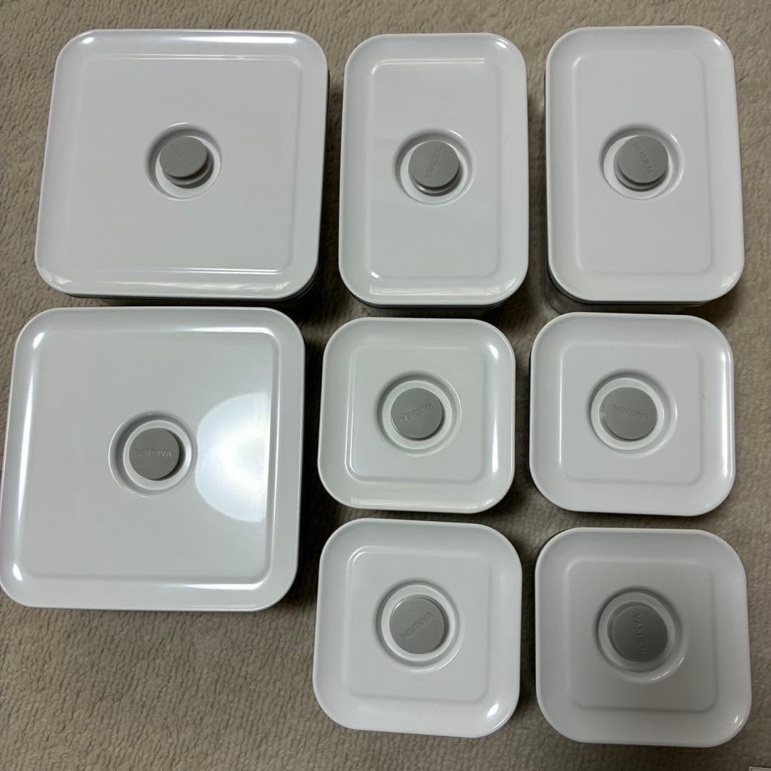 vakuen 真空保存容器　全自動食品シーラー機付き　8個セット