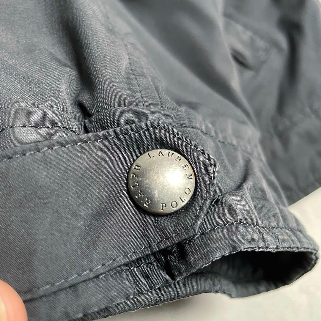 ジャケット・アウター 90s POLO RL padded harrington jacket BLK