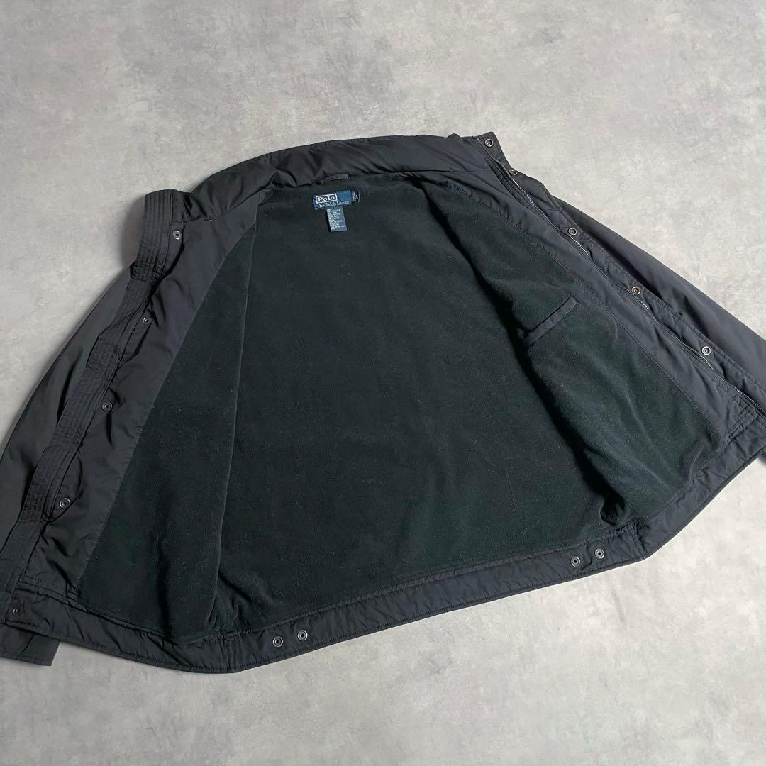 ジャケット・アウター 90s POLO RL padded harrington jacket BLK