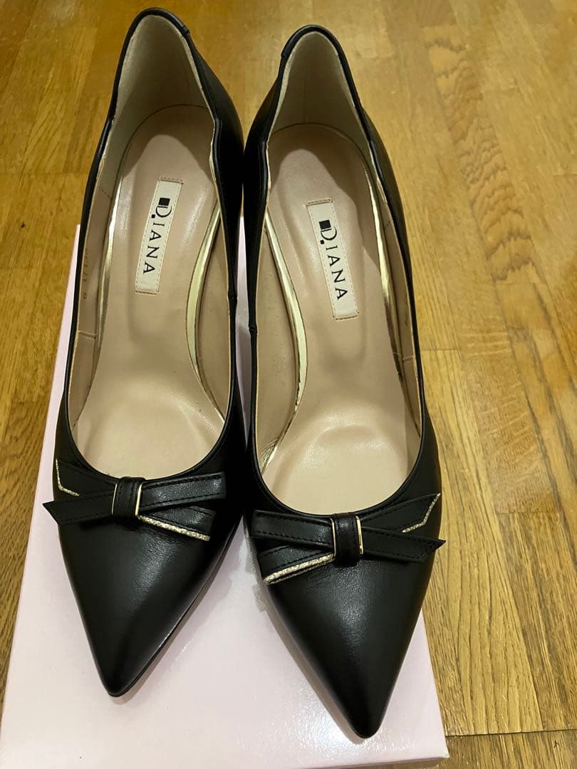 じゅんじゅん　ダイアナ ブラック ポインテッドトゥパンプス　日本製　美品