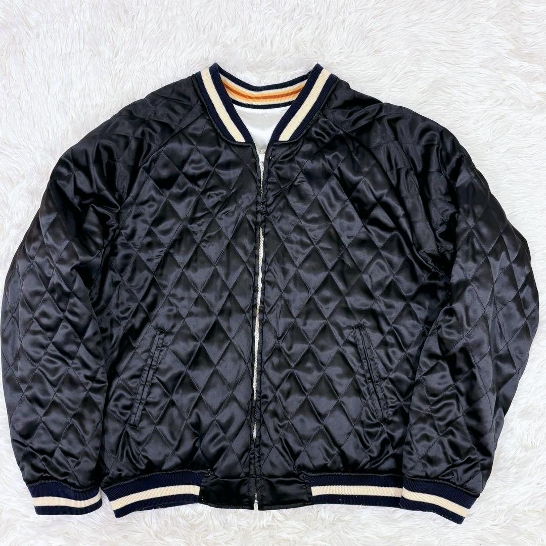 希少　PEAK'D YELLOW リバーシブル スカジャン　ピークドイエロー