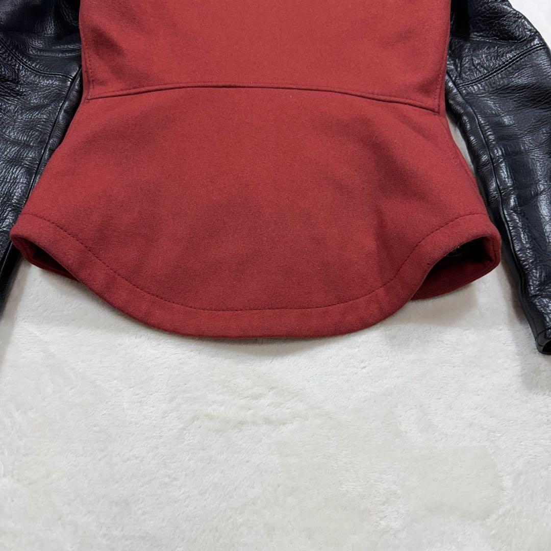 極美品 ヒステリックグラマー 希少 カウレザー レザーワッペン ダブルブレスト