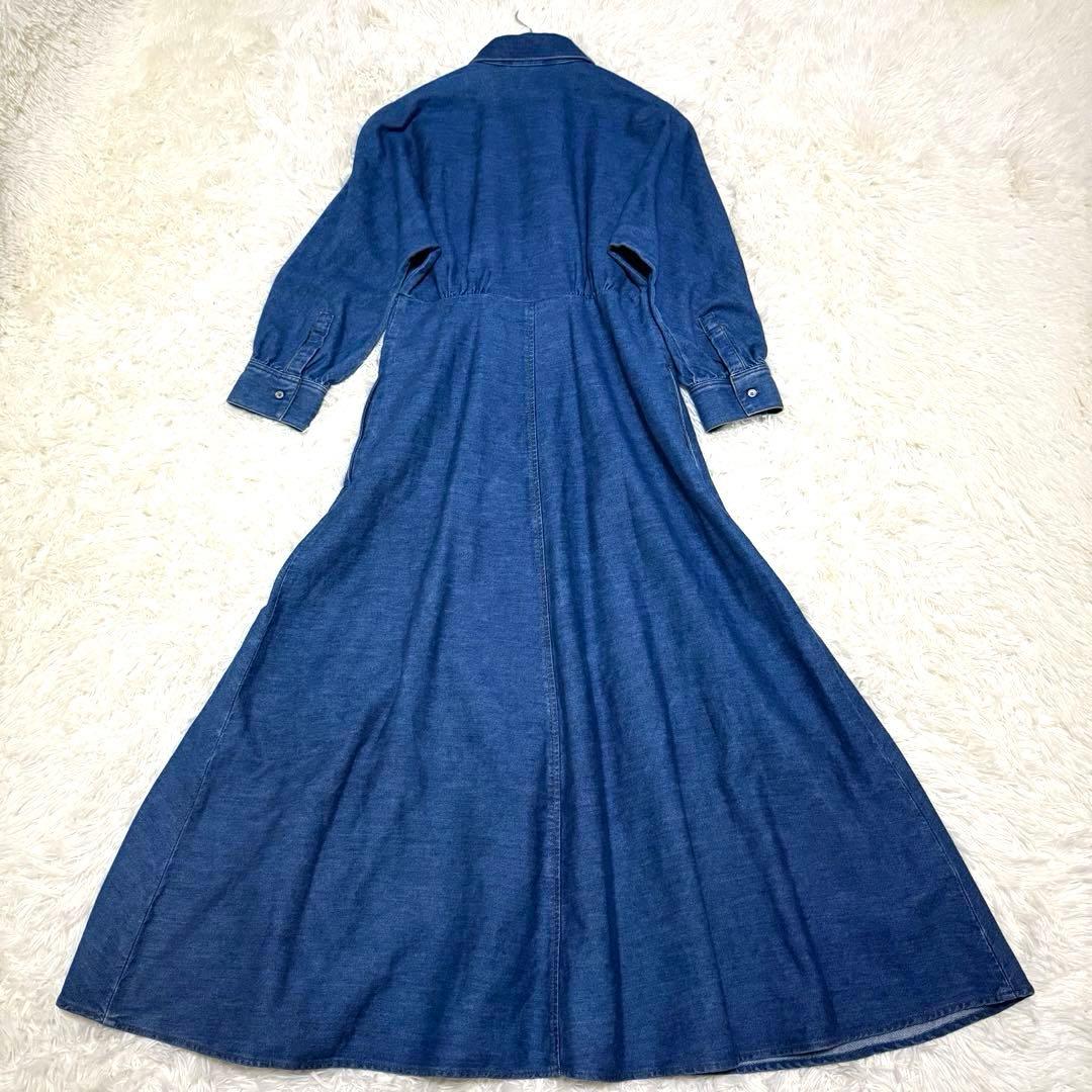 【美品】マックスマーラ デニム シャツワンピース
