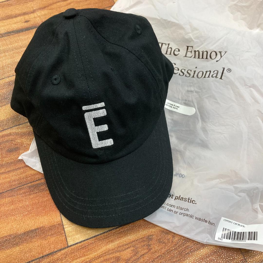 新品 ENNOY COTTON Ē CAP BLACK キャップ エンノイ..