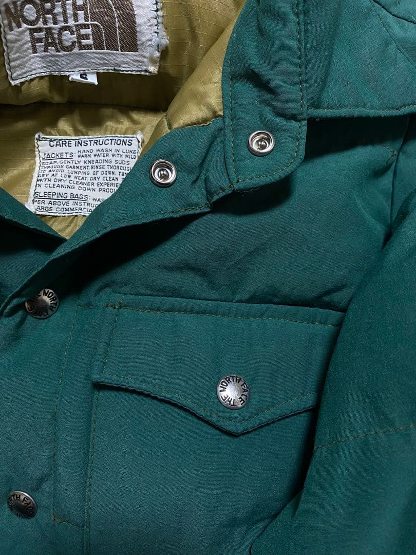 ノースフェイス ダウンシャツ ヴィンテージ 茶タグ 70s 80s