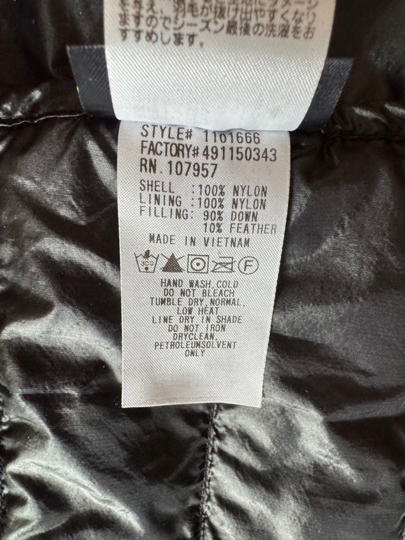 モンベル　スペリオダウン　ラウンドネックジャケット　ブラック