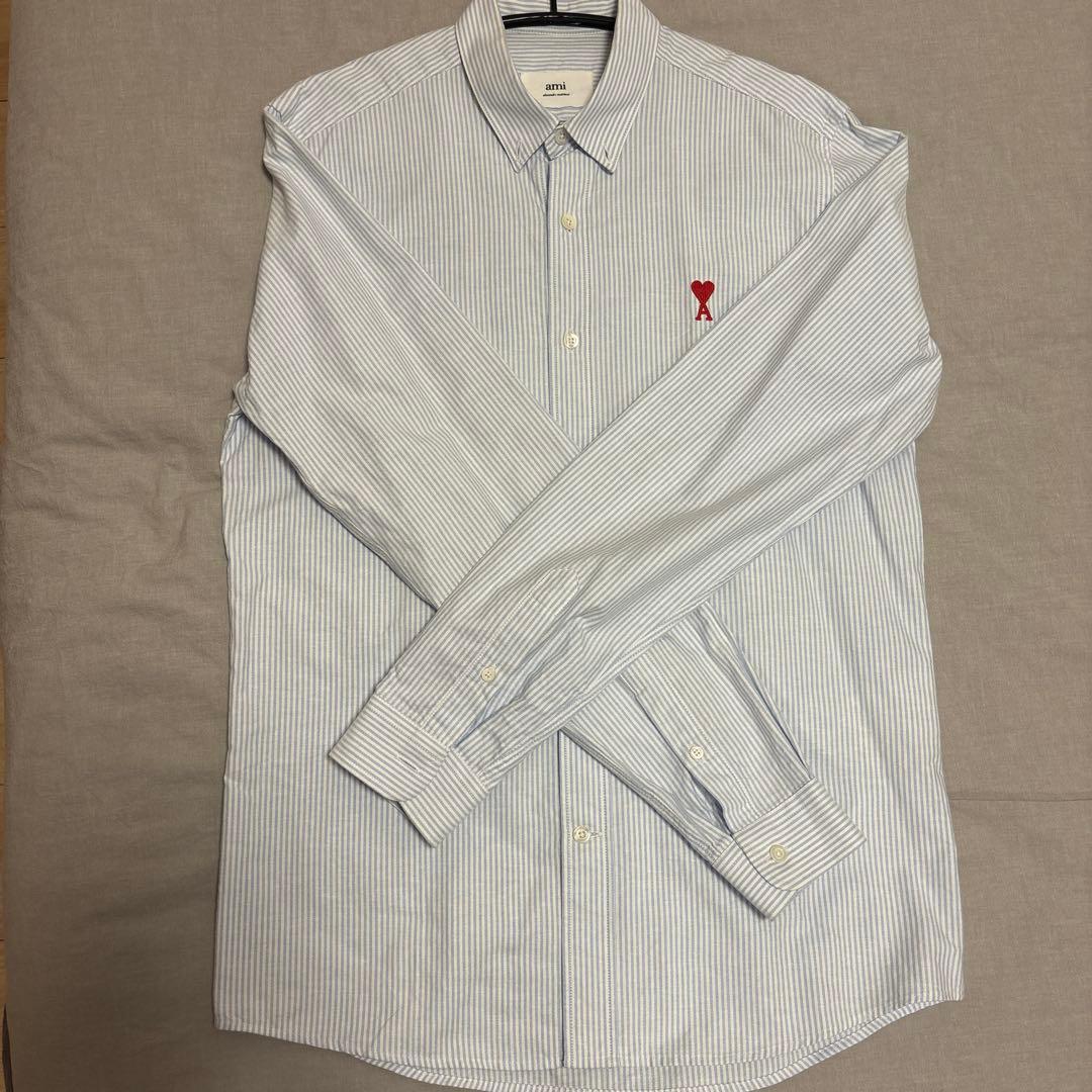 ami paris 長袖シャツ　ストライプ