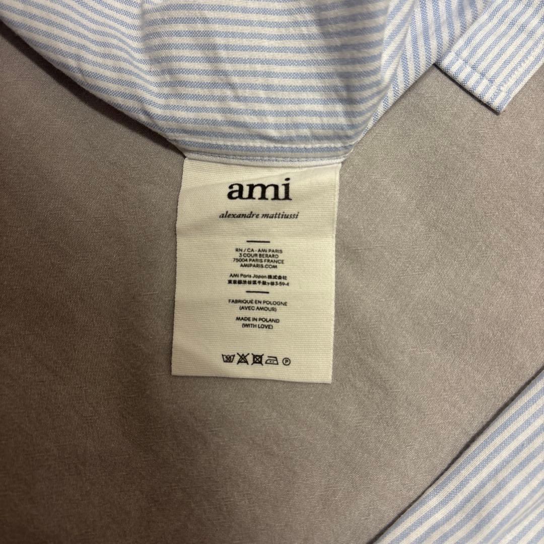 ami paris 長袖シャツ　ストライプ