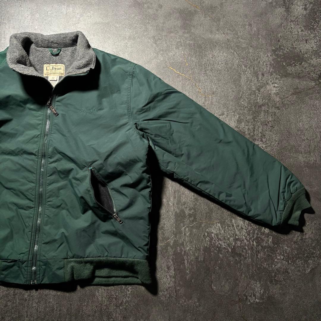 L.L.Bean エルエルビーンウォームアップジャケットグリーンフリース古着M