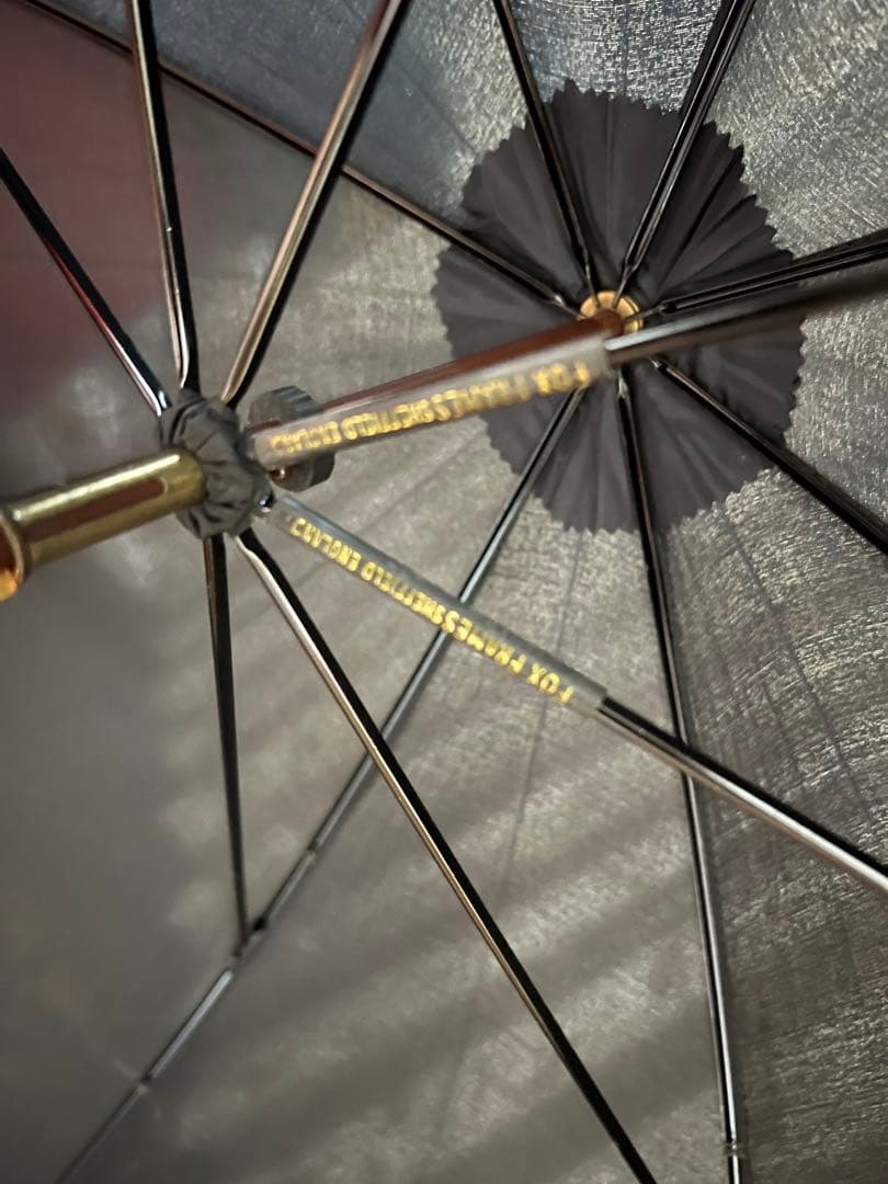 【最終価格】【T.FOX & Co.LTD時代】フォックスアンブレラ　長傘　黒