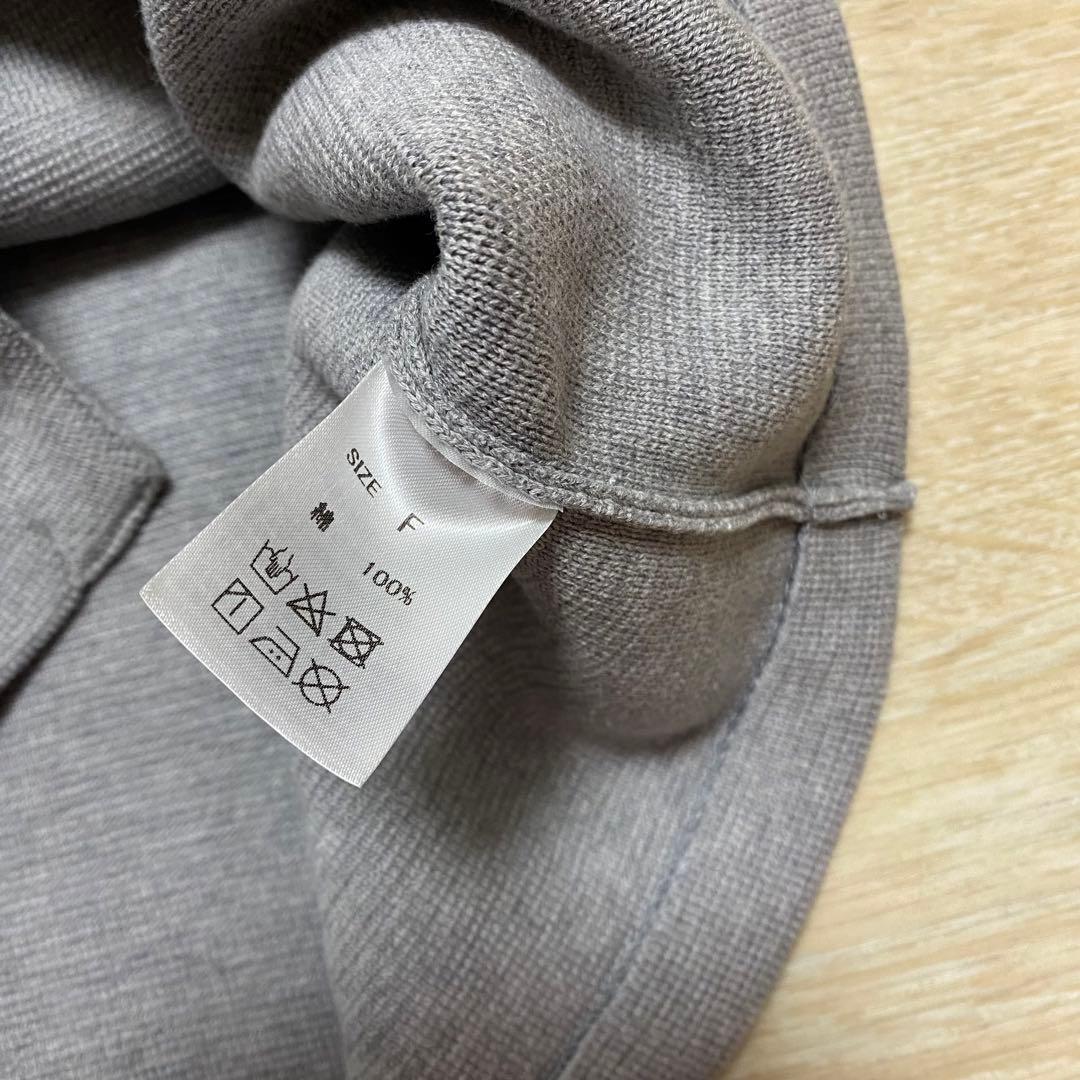 新品 SOLAMONATソラモナ ウエハースニット ノーカラージャケット