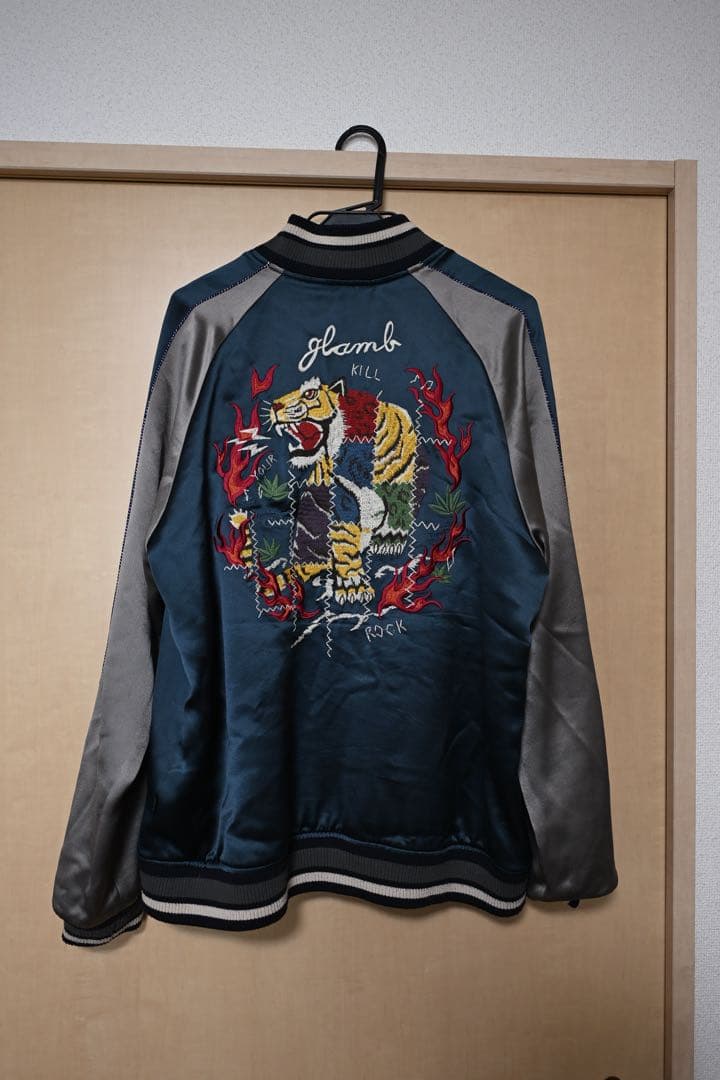 glamb 虎刺繍 スカジャン ネイビー