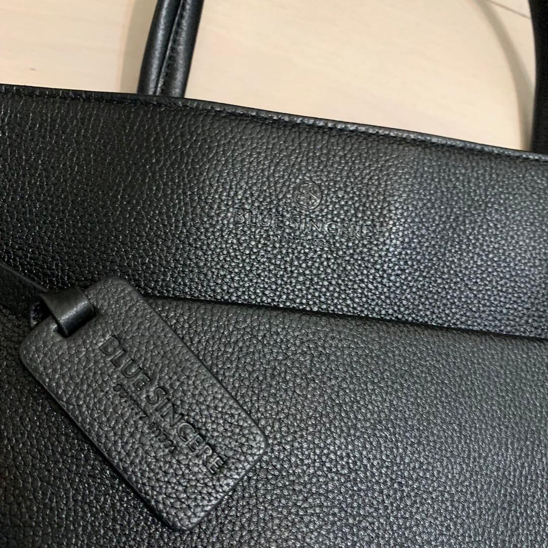 新品未使用　BLUE SINCERE【ブルーシンシア】本革トートバッグ　ブラック