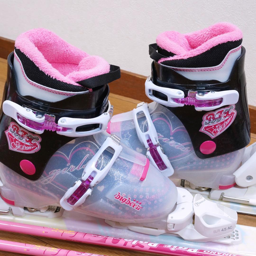 メンテ済 130cm 靴23cm PURE CONSCIOUS スキーセット