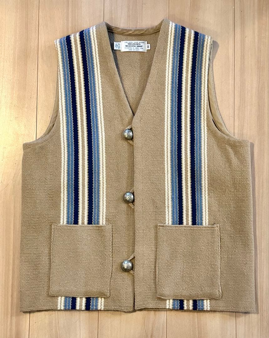 TRUJILLO'S トルフィリオス チマヨ ベスト VEST ストライプ