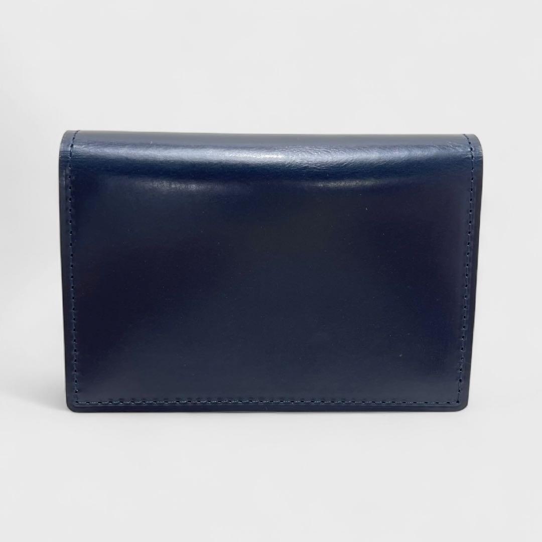 未使用品✨GANZO ガンゾ シンブライドルレザー 名刺入れ ネイビー 日本製