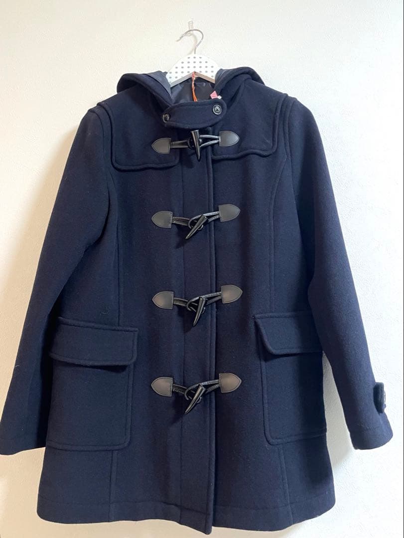 イーストボーイ　EASTBOY ネイビー 濃紺　ダッフルコート コート　高校生