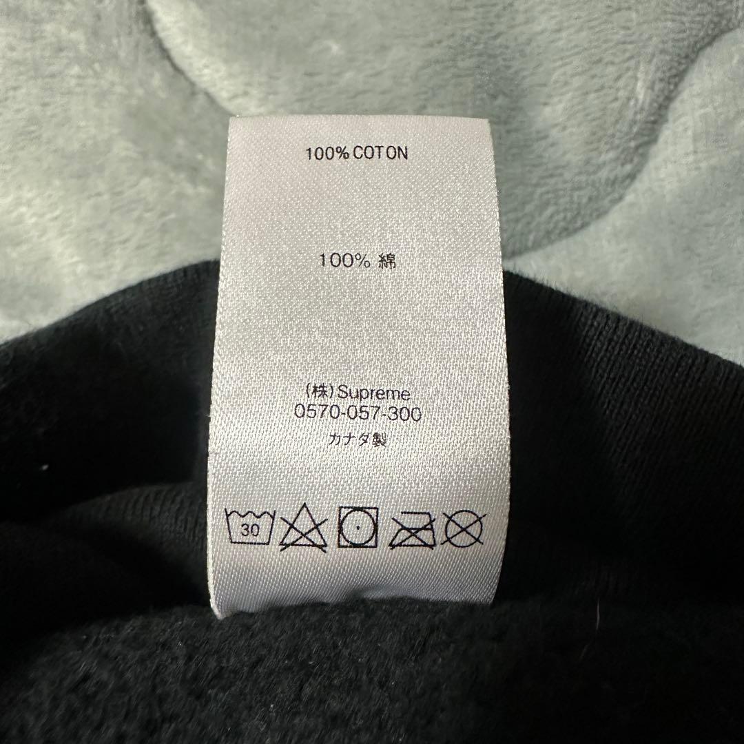 【送料無料】Supreme シュプリーム 黒 パーカー クロス ボックスロゴ M