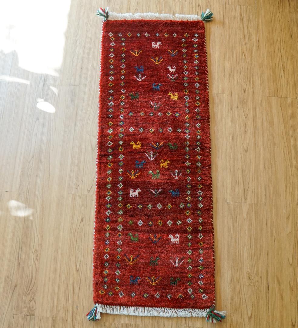 120×44cm ペルシャ ギャッベ アマレ族 ギャベ　 ランナー