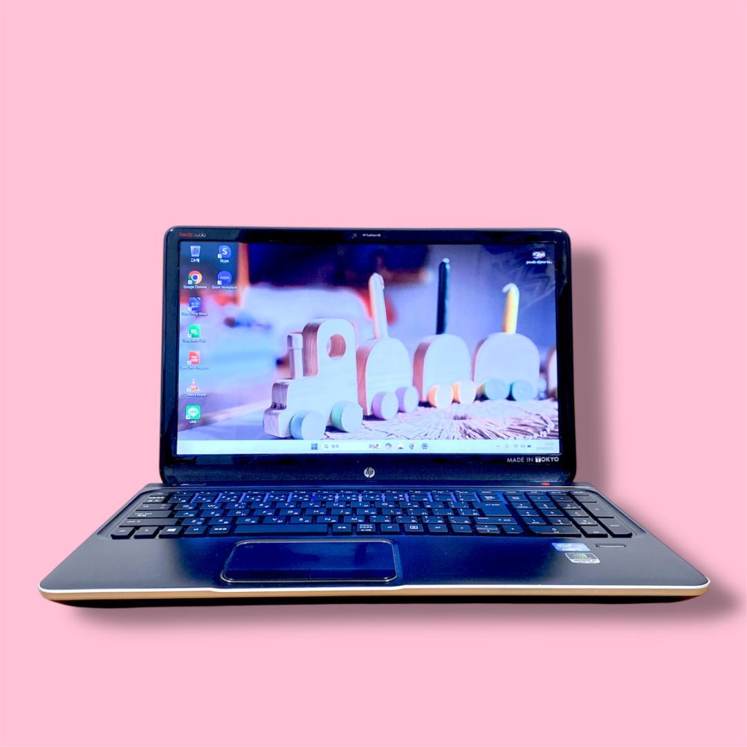 高性能Core i7 メモリ16GB SSD搭載 HPノートパソコン カメラ付