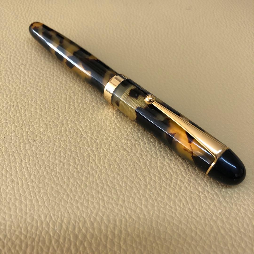 大西製作所 セルロイド万年筆 手作り べっ甲