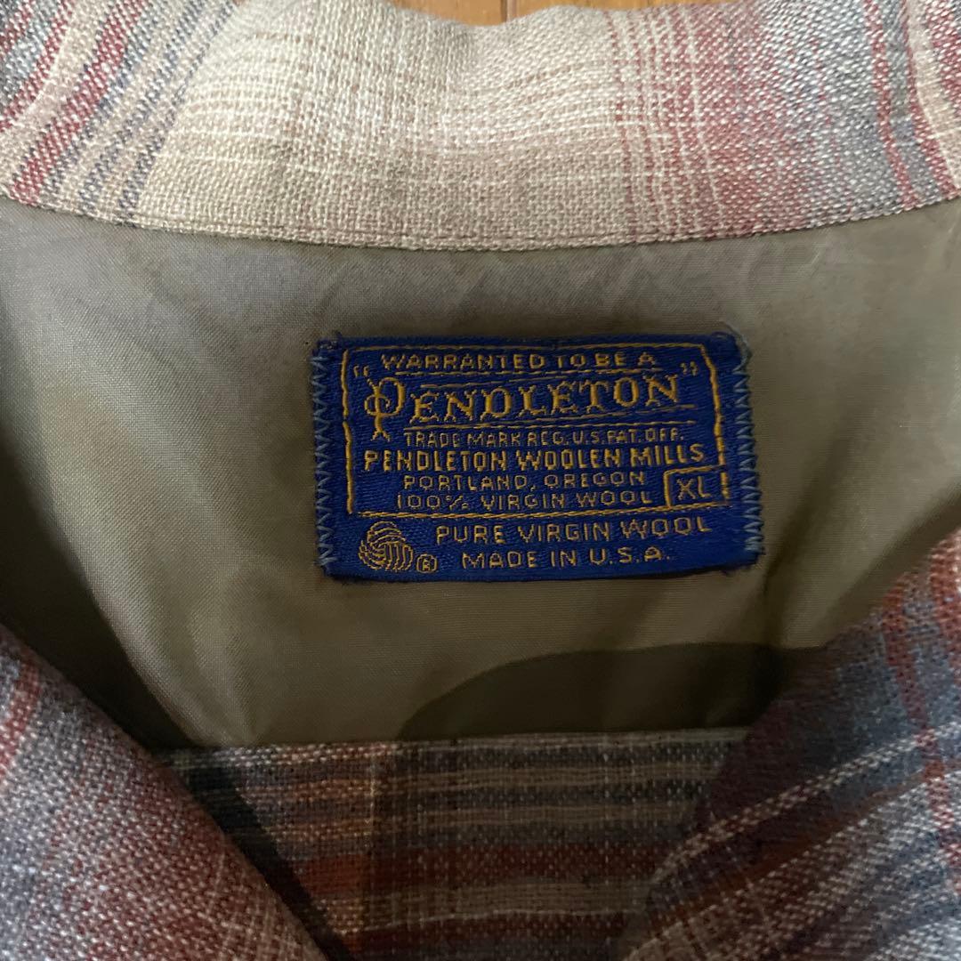 80s オンブレチェック PENDLETON ウールシャツ XL 値下げ交渉〇