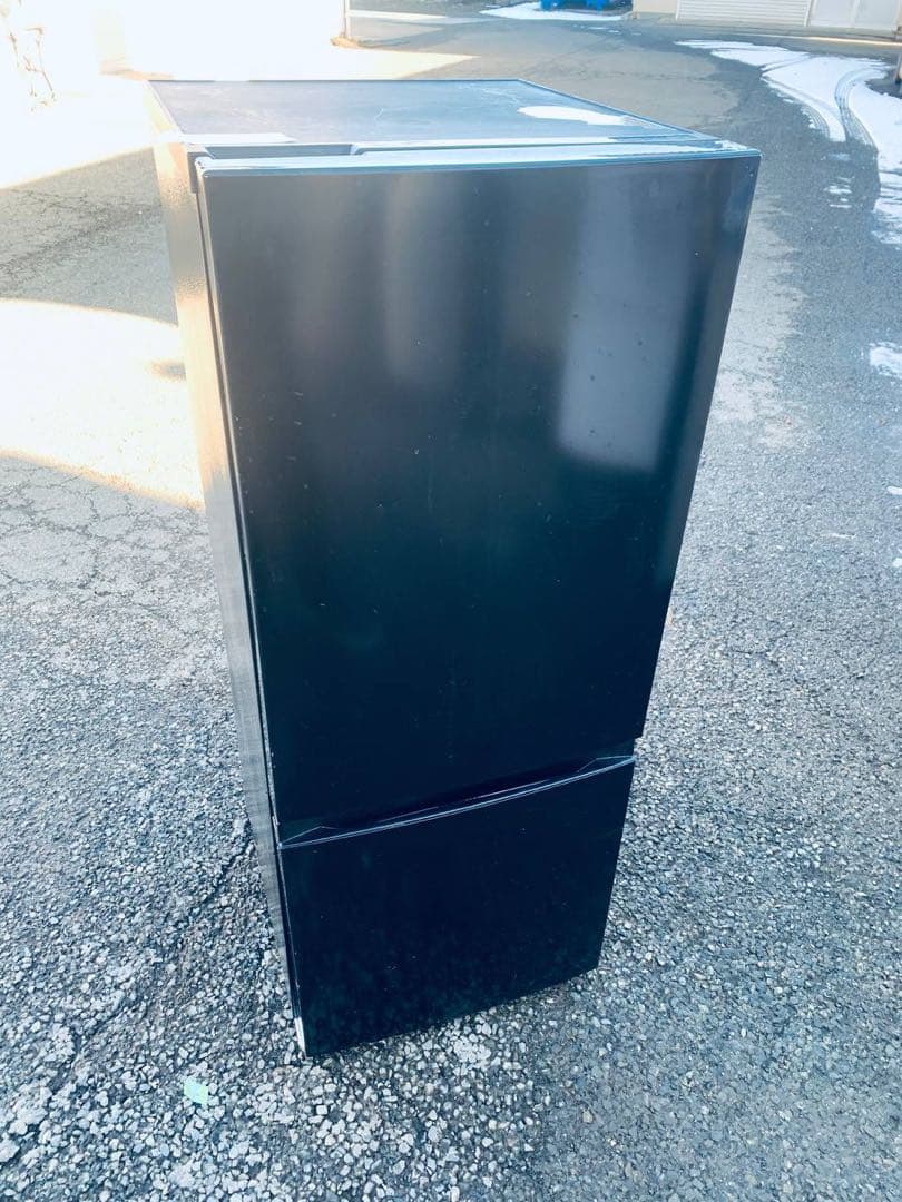 ✅TAGlabel 2ドアノンフロン冷凍冷蔵庫AT-RF150-BK送料設置無料