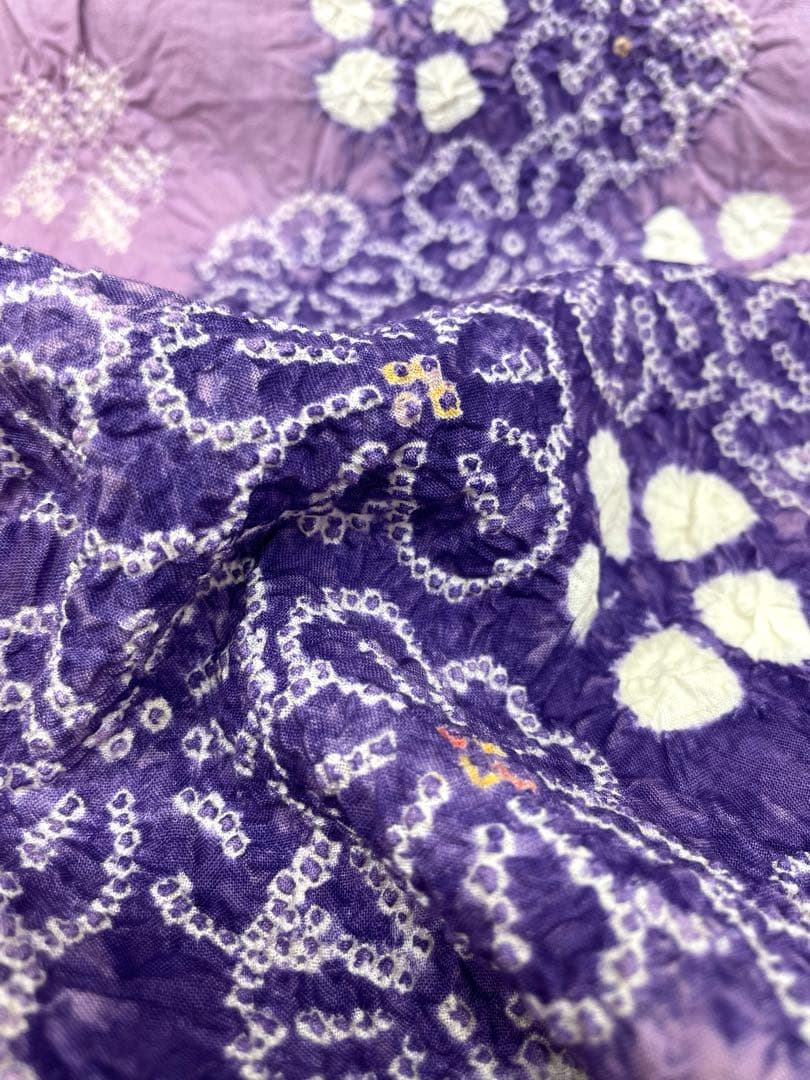 絞り浴衣 有松鳴海絞 盛夏 浅紫色 綿反 反物