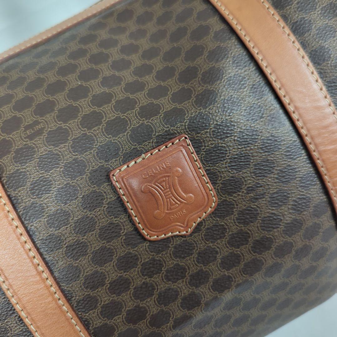 CELINE セリーヌ マカダム ボストンバッグ 旅行カバン 大容量