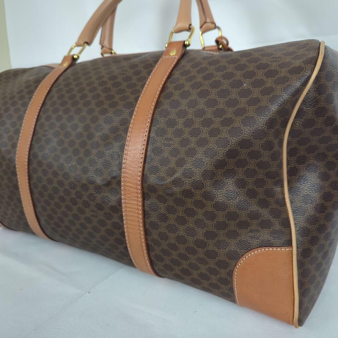 CELINE セリーヌ マカダム ボストンバッグ 旅行カバン 大容量