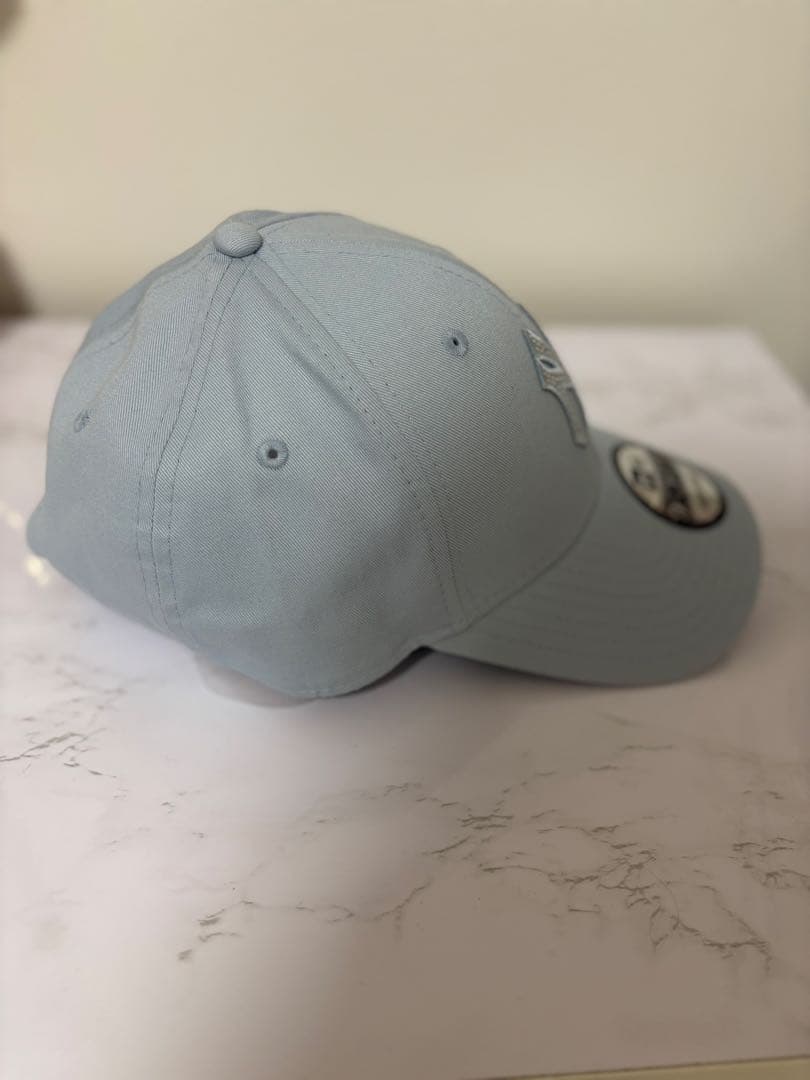newera 9forty キャップ　水色　ストーン
