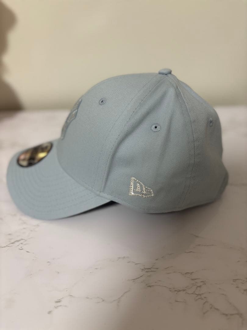 newera 9forty キャップ　水色　ストーン