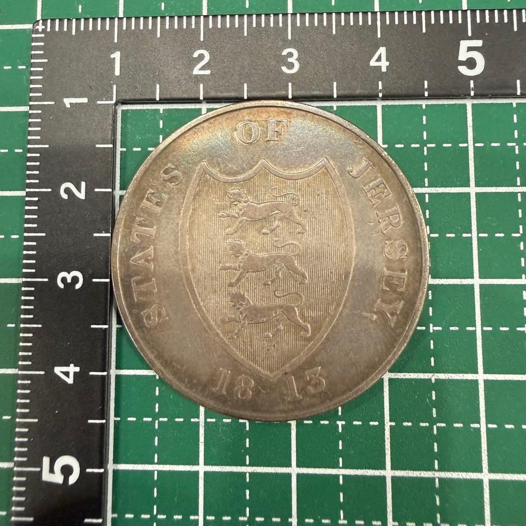 メ*ー様 No.31 アンティーク 英領 ジャージー 島 1815 3シリング