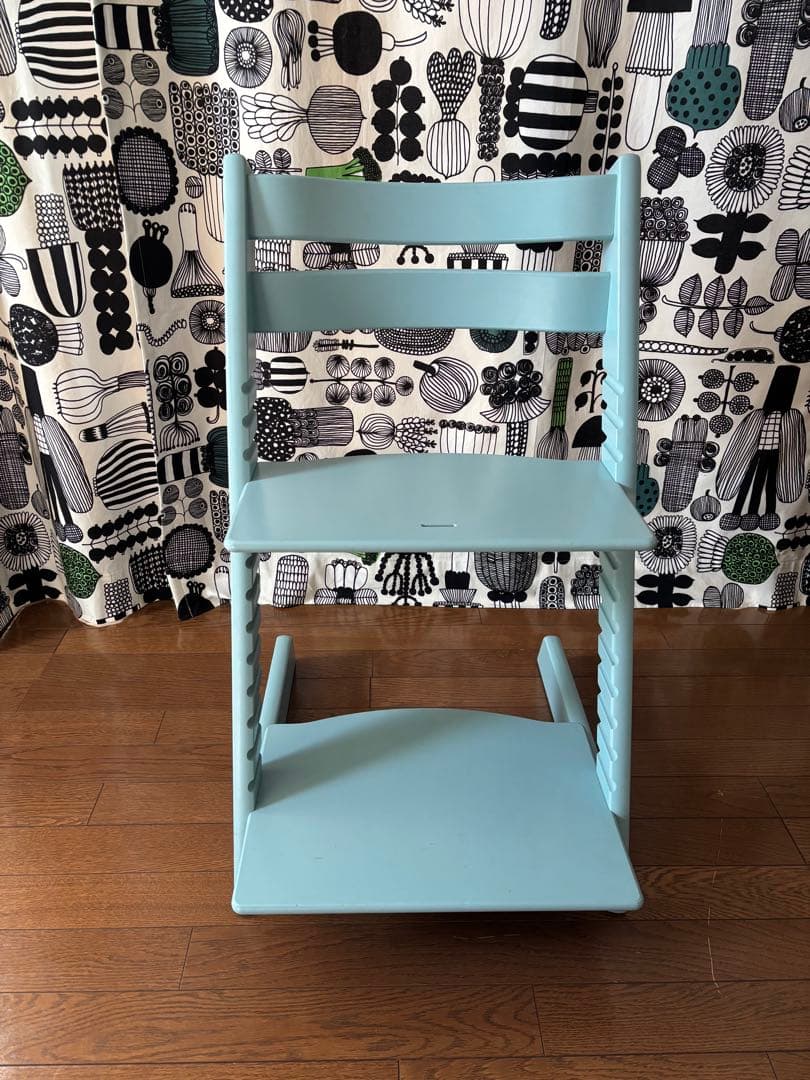 ストッケ　トリップトラップ　ベビーチェア　アクアブルー