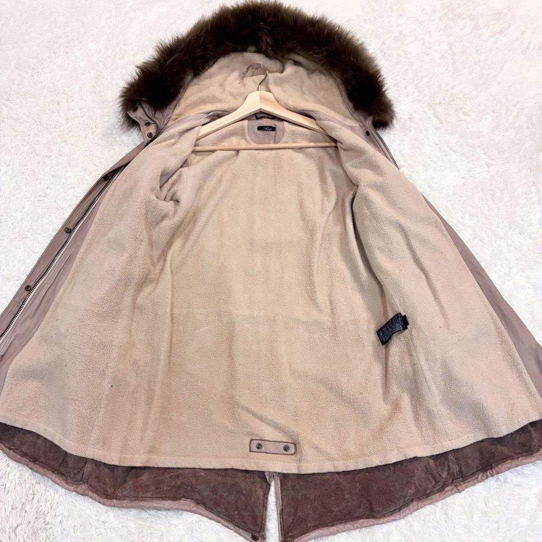 sisii✨2way洗えるレザージャケット　フィッシュテール リアルファー