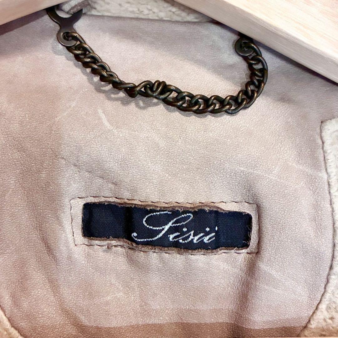 sisii✨2way洗えるレザージャケット　フィッシュテール リアルファー