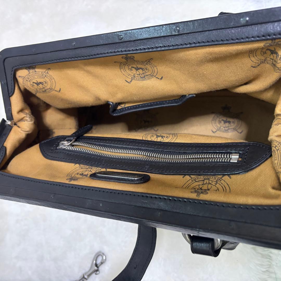 【極希少】ラルフローレン トートバッグ レザー エンボスロゴ 2way 収納袋