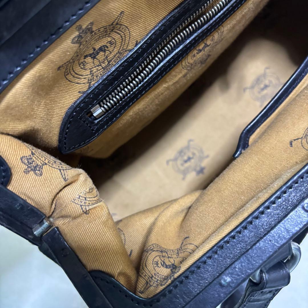 【極希少】ラルフローレン トートバッグ レザー エンボスロゴ 2way 収納袋