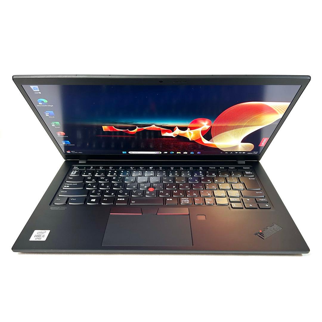 超美品 Lenovo X1 Carbon Gen8 バッテリー超良好 オフィス