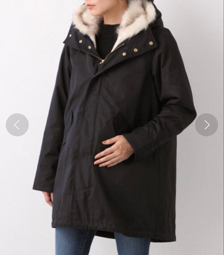 LEPSIM 【未使用タグ付】マタニティ　モッズコート ママコート　紺色