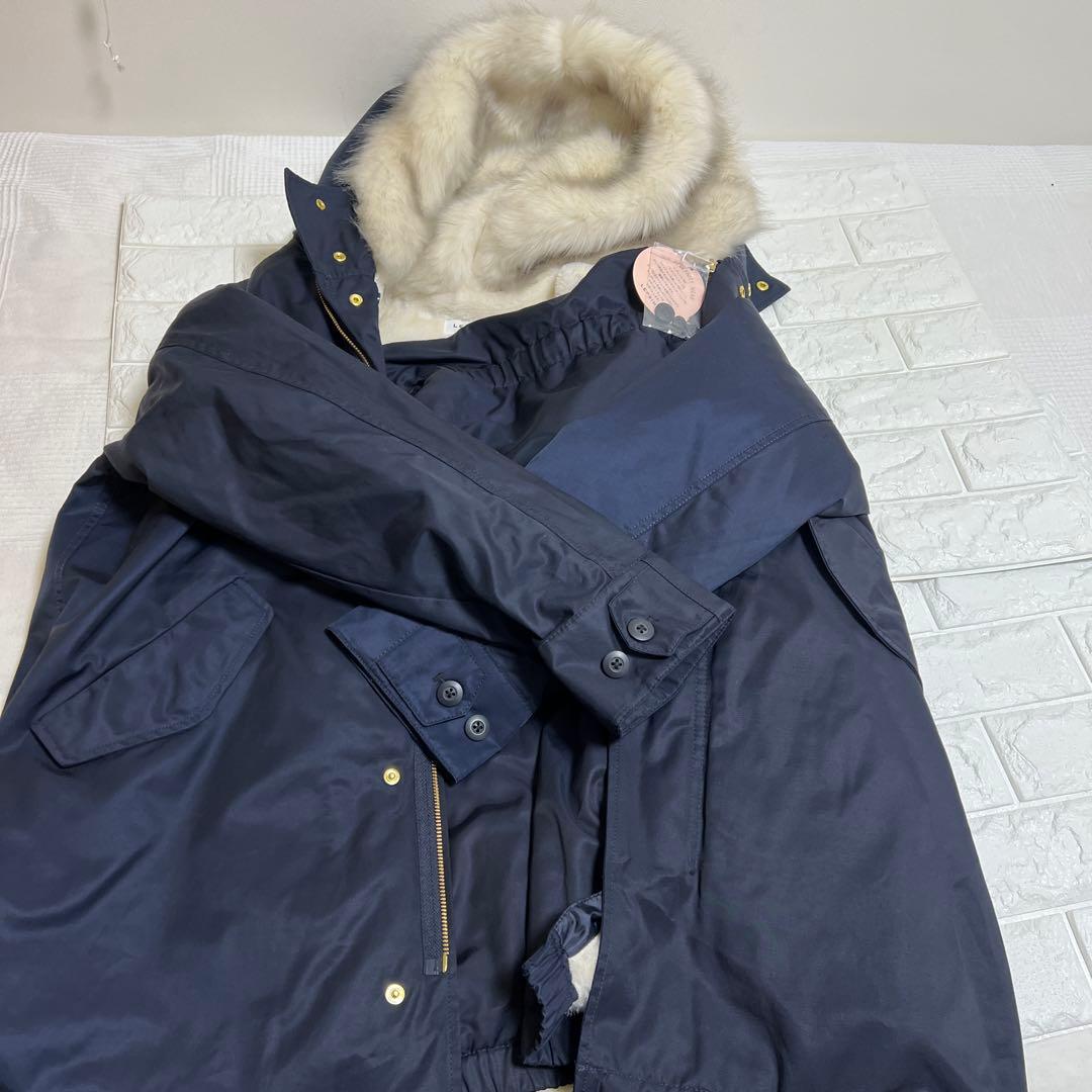 LEPSIM 【未使用タグ付】マタニティ　モッズコート ママコート　紺色