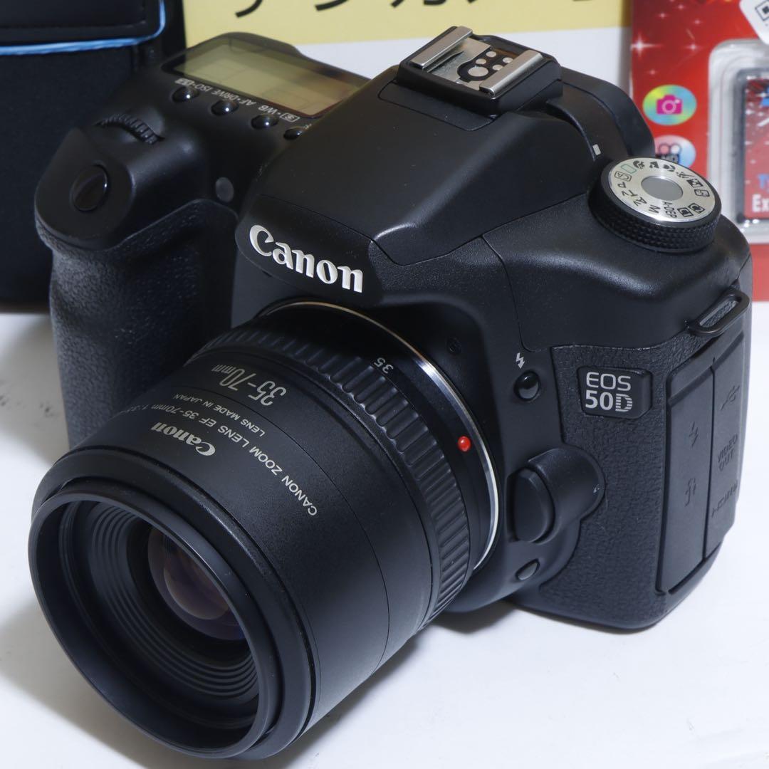 ☆スマホに送れる一眼レフ☆超本格入門!!☆ キャノン EOS 50Dセット♫