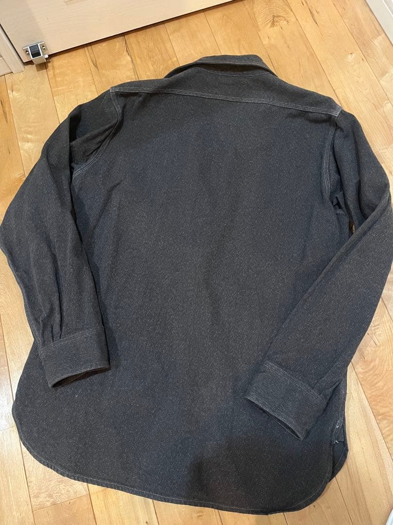 白atlast&co ワークシャツ アットラスト良品　長袖