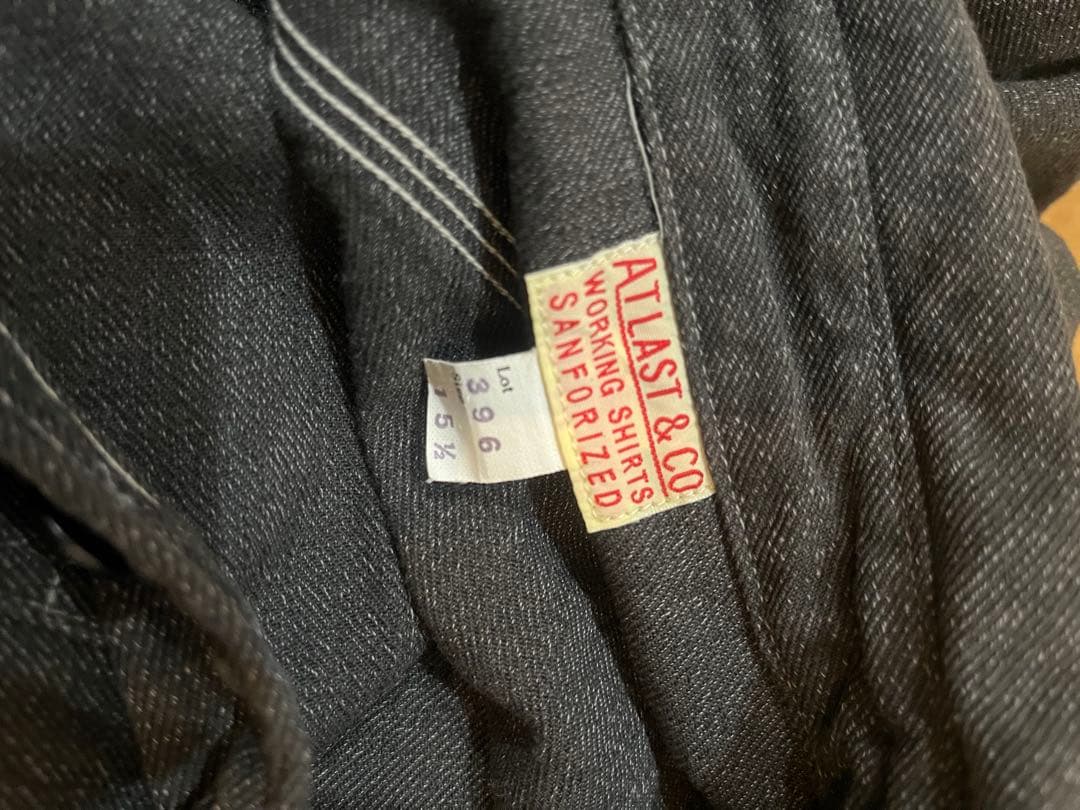 白atlast&co ワークシャツ アットラスト良品　長袖